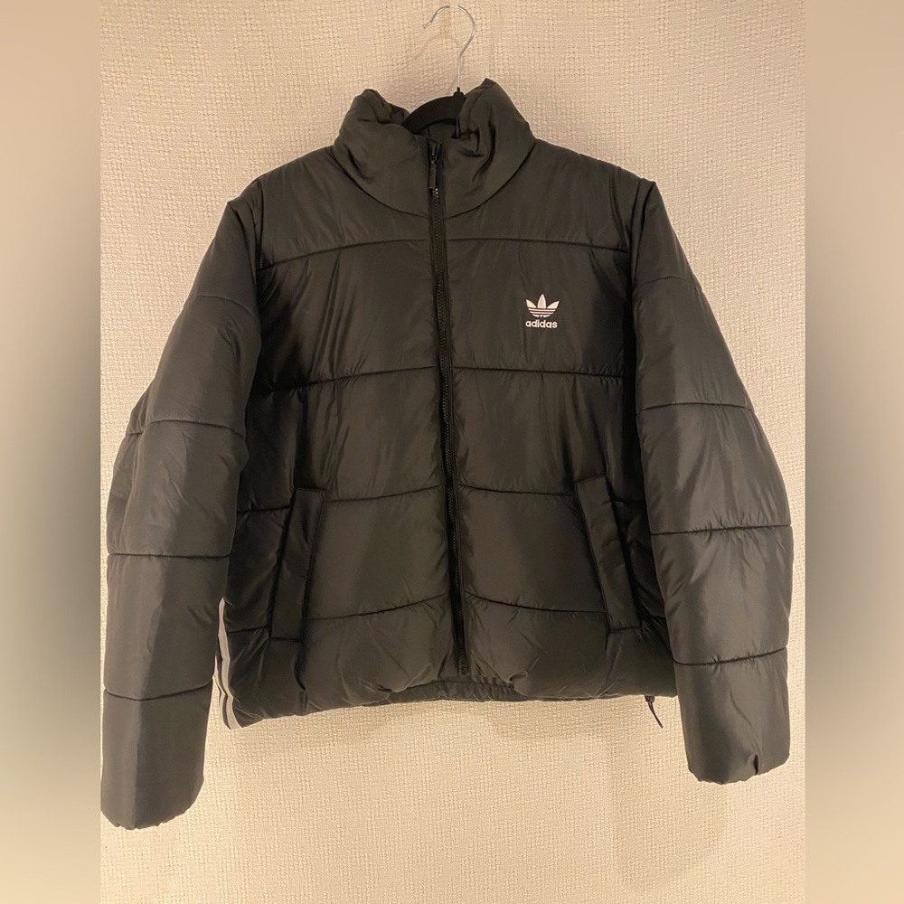Adidas Black Puffer | Size Medium